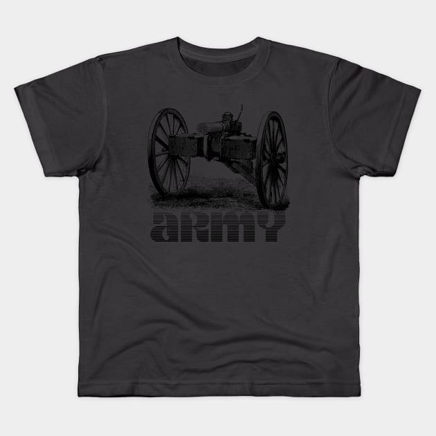 Artillery of army Kids T-Shirt by EnchantedSpectrum